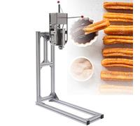 Churros Maker - Máquina manual de donas de acero inoxidable resistente con soporte en forma de L para uso comercial