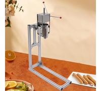 Churros manual comercial, máquina de llenado de donas de acero inoxidable con soporte de trabajo en forma de L para frutas y pastelerías latinas