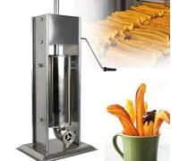 Churros manual de acero inoxidable comercial, máquina de churrera vertical resistente para restaurantes y hoteles
