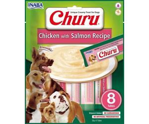 Churu 8P Receta de Pollo y Salmón Puré para Perros 160 gr