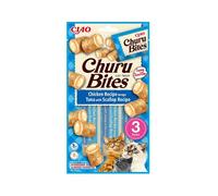Churu Bites Atún y Mejillones 3X10 Gr, Alimento para mascotas, sin conservantes