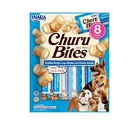INABA Churu Bites, Snack para Perros, Pollo y Queso, Multipack 8 x 12g | Palitos Crujientes con Relleno Cremoso, Premio Delicioso y Saludable, Rico en Proteína, Sin Colorantes ni Conservantes