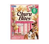 CHURU Bites Perros de Pollo con Salmón (8x12 gr) - Snack Húmedo para Perros