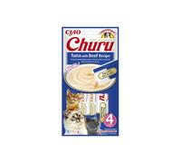 Churu Cat Atún con Ternera 4x14g - Snack Cremoso con Doble Proteína para Gatos