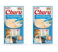 CHURU Cat Receta DE ATUN con Vieira 4X 14GR (Paquete de 2)