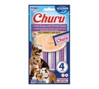 Churu Dog Salmón con Camarones para Perros 4 x 14 gr