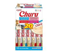 Churu Gatos Caja Variedades 20x14 Gr Snack para Gatos (Variedad Atún Y Mariscos)