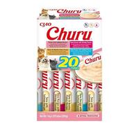 Churu Gatos Caja Variedades 20x14 Gr Snack para Gatos (Variedad Mariscos)