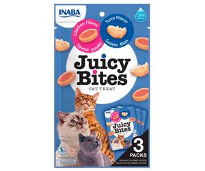Churu Juicy Bites Pollo y Atún para Gatos 3 x 11 gr