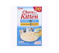 CHURU Kitten Variedad Atún y Pollo (20x14 gr) - Snack Húmedo para Gatitos (Atún y Pollo)