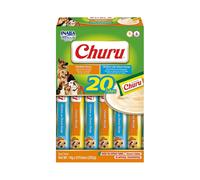 CHURU Perros Multipack Variedad de Pollo (20x14 gr) - Snack Húmedo para Perros (Pollo y Pollo con Queso)