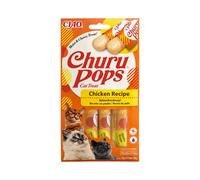 CHURU Pops de Pollo (4x15 gr) - Alimento en Snack y Masticable para Gatos Adultos