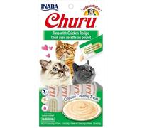 Churu Snack para Gatos 12x4x14 Gr Alimento Húmedo para Gatos (Atún Y Pollo)