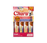 CHURU Surtido Salmón (20x14 gr) - Snack para Gatos con Salmón Real Sin (Salmón y Salmón con Atún)