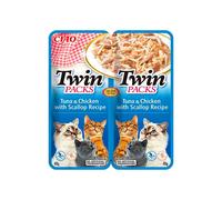 Churu Twin Packs Receta Atún y Pollo en Caldo de Vieira para Gatos 12 x 80 gr