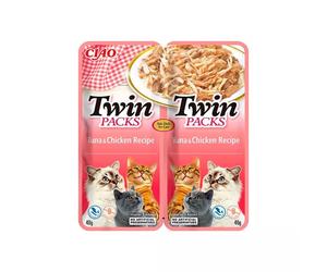 Churu Twin Packs Receta Pollo en Caldo de Atún para Gatos 80 gr