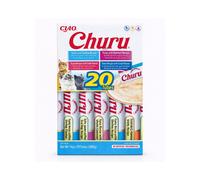 CHURU Variedad de Atún y (20x14 gr) - Snack Húmedo para Gatos (Atún con , Atún con Salmón, Atún con y Atún con )