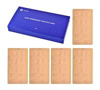 CHUSE Microblading Practice Skin 3D Eyebrow+Lips Cosmetic Permanent Makeup Tattoo Training Sheet 14.8×26.2×0.14cm（5 pieces of pack）
