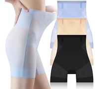 CHUSHEN Bragas ultra delgadas con control de abdomen y levantamiento de cadera, 3 piezas, tela de hielo sin costuras, ropa interior de cintura alta, 3pcs-a, 2XL(65kg-70kg)