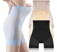 CHUSHEN Bragas ultra delgadas con control de abdomen y levantamiento de cadera, 3 piezas, tela de hielo sin costuras, ropa interior de cintura alta, 3pcs-b, L(55-60kg)