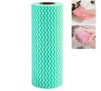 ChuShengQ 50 unids/rollo reutilizable de las tareas domésticas del suelo perezoso trapo toallas de bambú cocina paño paño de papel toalla orgánica lavable paño de lavado toalla regalo #2