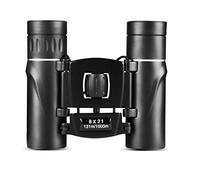 ChuShengQ Mini prismáticos compactos de 8 x 21 para adultos y niños, telescopio plegable portátil con poca luz nocturna para caza, deportes al aire libre, viaje turístico, regalo negro