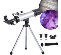 ChuShengQ Telescopio astronómico portátil con buscador de planetas para niños adultos principiantes/90X telescopio de viaje para observar planeta luna/niños regalo de cumpleaños