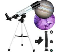 ChuShengQ Telescopios astronómicos de viaje 90X para observar la luna y el paisaje, telescopio refractor de astronomía portátil para niños principiantes, regalo de cumpleaños