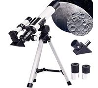 ChuShengQ Telescopios astronómicos para niños y adultos principiantes -68X Refractor astronómico Telescopio de viaje con trípode para observar el planeta lunar - Regalo de juguete educativo