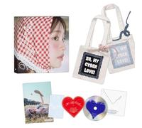 CHUU - The First Album [XO, My Cyberlove] (Love Ver.) Outbox + Knit Strap + Love Book Tote Bag + Heart Sticker + Photobook + CD-R + Extra photocards