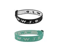 CHUU YUNG WWJD Pulseras con texto en inglés "What Would Jesus Do", pulseras trenzadas de amistad a juego, inspiradoras, religiosas, cristianas, joyería de protección para mujeres, hombres, parejas