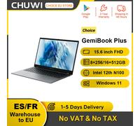 CHUWI GemiBook Plus portátil Intel N150 15,6 pulgadas 1920*1080 pantalla FHD 16GB LPDDR5 512GB SSD Windows 11 WIFI 6 M.2 hasta 1T 16GB 512GB