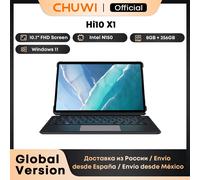 CHUWI Hi10 X1 2 en 1 tableta pantalla de 10,1 pulgadas procesador Intel N150/N100 LPDDR5 8GB RAM 256GB SSD Windows 11 tabletas PC WiFi6 Tablet n Keyboard