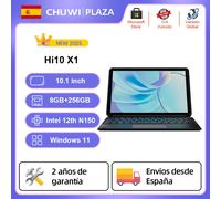 CHUWI Hi10 X1 Intel N150 2 en 1 Windows 11 tableta 10,1 pulgadas 1280*800 pantalla 8GB DDR5 256GB SSD tabletas WiFi 6 BT5.2 5MP + 8MP N150