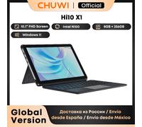 CHUWI Hi10 X1 Tablet pantalla FHD de 10,1 pulgadas procesador de cuatro núcleos N100/i3-10100Y 8GB RAM 256GB ROM tabletas Windows 2 en 1 Tablet PC Tablet n keyboard