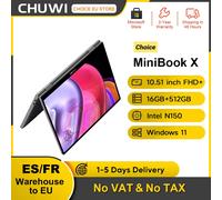 CHUWI MiniBook X N150 Laptop 10,51 pulgadas 16GB RAM 512GB SSD Modo Yoga 2 en 1 Intel Windows 11 Notebook 360 ° WiFi 6 abatible 12GB 512GB
