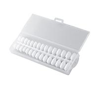 ChuYiElegance 240 Puntas de Uñas Estilo con Estuche de Almacenamiento para Decoración de Uñas, Cuadrado Redondo