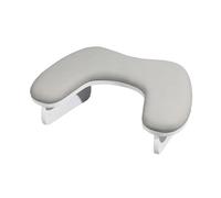 ChuYiElegance Cojín Reposabrazos para Uñas, Soporte de PU, Almohada de Mano en Forma de U para Manicura de Uñas, Reposamanos para Manicura de Uñas Par, gris