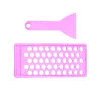 ChuYiElegance Kit para Bálsamo Labial con Bandeja de 50 Orificios Y para Uso Doméstico, Violeta