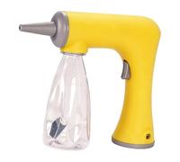 ChuYiElegance Máquina de Burbujas Eléctrica, Máquina de Espuma con Botella, Regalo de Permanente, Accesorio Profesional Portátil Multifuncional para Salón, Amarillo
