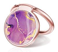 Chvelop Anillo para teléfono móvil, Soporte y Agarre para Teléfonos Móviles : 360 ° de rotación Universal, Anillo para teléfono móvil, iPhone,Samsung, Sony,Huawei,Xiaomi,Google,Cristal Violet