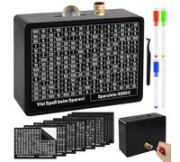 CHWNIBAY Hucha de Madera,Caja de Ahorro de Madera Reutilizable,Hucha con Pegatinas de Objetivo de Ahorro,Hucha con Contador,Sin montaje,Ayuda a Adultos y Niños a Formar Hábitos de Ahorro(€500-€10,000)