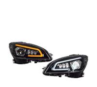Chwqfuhf Conjunto Faros Aelanteros Para Benz Para W204 Para C180 C260 C200 C300 2007-2011 Luces De Coche LED Faro Drl Lente De Proyector Automotriz