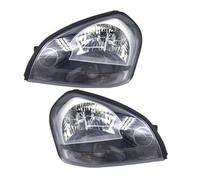 Chwqfuhf Conjunto Faros Aelanteros Para Hyundai Para Tucson 2005-2010 1 Par De Faros Delanteros De Parachoques Conjunto De Faros Delanteros(1Pair black)
