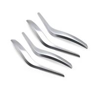 Chwqfuhf Manijas Interiores Coche Reemplazo Cubierta Tirador Puerta Izquierda Y Derecha Para BMW Para X1 E84 2011 2012 2013 2014 2015 Manijas Interiores Puertas Coche(Silver 4PCS)