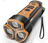 Chwwen Dispositivos disuasorios de ladridos de perro, dispositivo antiladridos para perros, silenciador de ladridos en interiores y exteriores, dispositivo antirladridos de 3 cabezales con linterna y