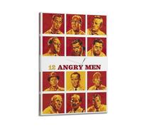 CHxdxge 12 carteles de ilustración de películas de Angry Men en lienzo, arte de pared para sala de estar, impresiones, decoración moderna del hogar 30 x 45 cm