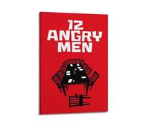 CHxdxge 12 carteles de películas clásicas de Angry Men impresiones en lienzo, arte de pared para sala de estar, estampados, decoración moderna del hogar 24 x 36 pulgadas (60 x 90 cm)