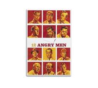 CHxdxge 12 carteles ilustrados de películas de Angry Men en lienzo, arte de pared para sala de estar, impresiones, decoración moderna del hogar 40 x 60 cm (40 x 60 cm)