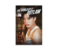 CHxdxge ATEEZ THE WORLD EP.2 Póster de OUTLAW Pintura Decorativa Lienzo Arte de Pared Salón Póster Dormitorio Pintura, Arte de Pared Impresión de Imagen Moderna Decoración de Habitación Familiar 30 x